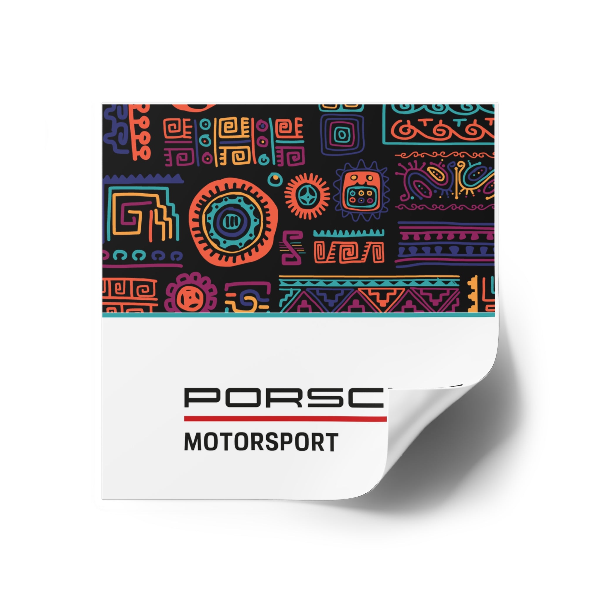 Porsche Square Stickers - 01PSTR01