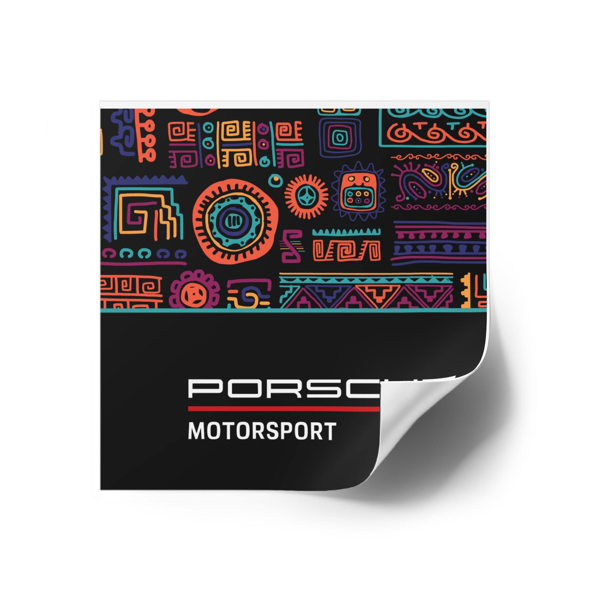 Porsche Square Stickers - 01PSTR03