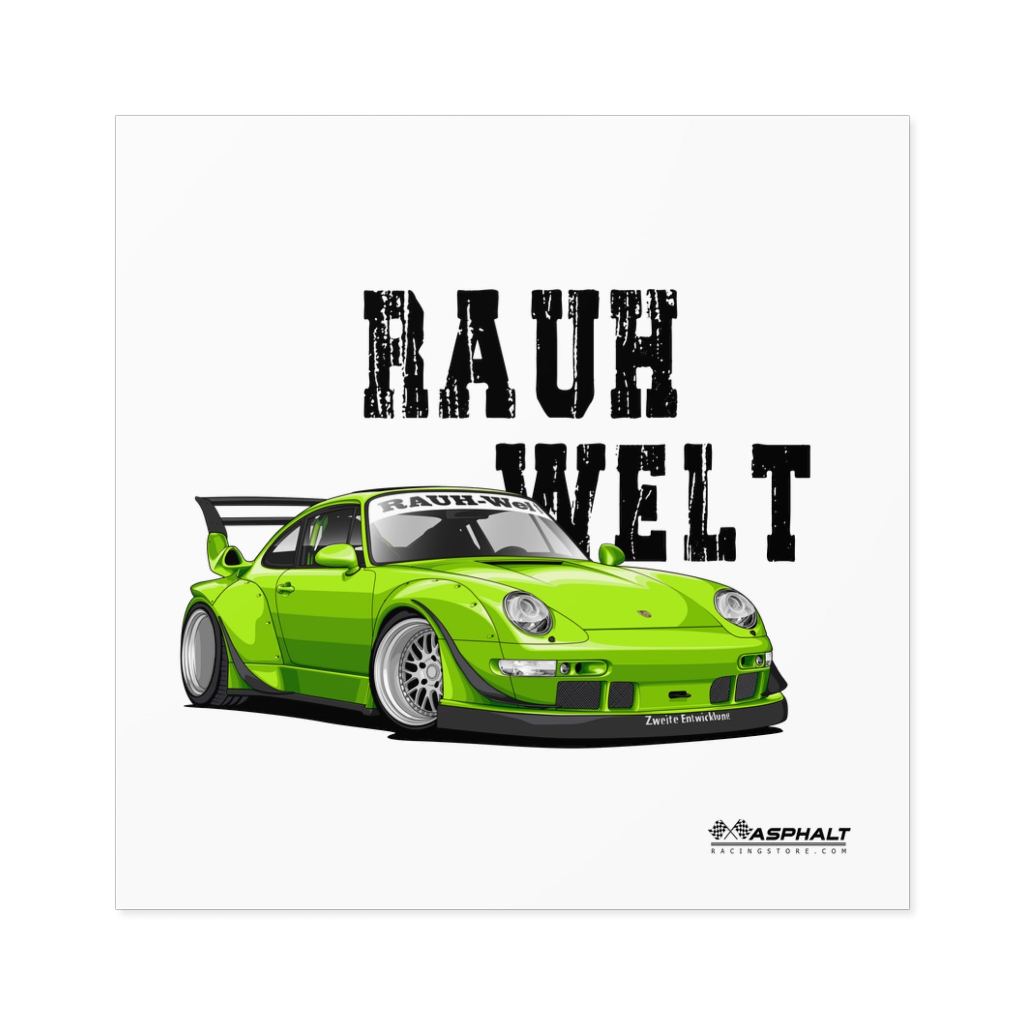 Porsche 911 RAUH - Welt - 02 Stickers