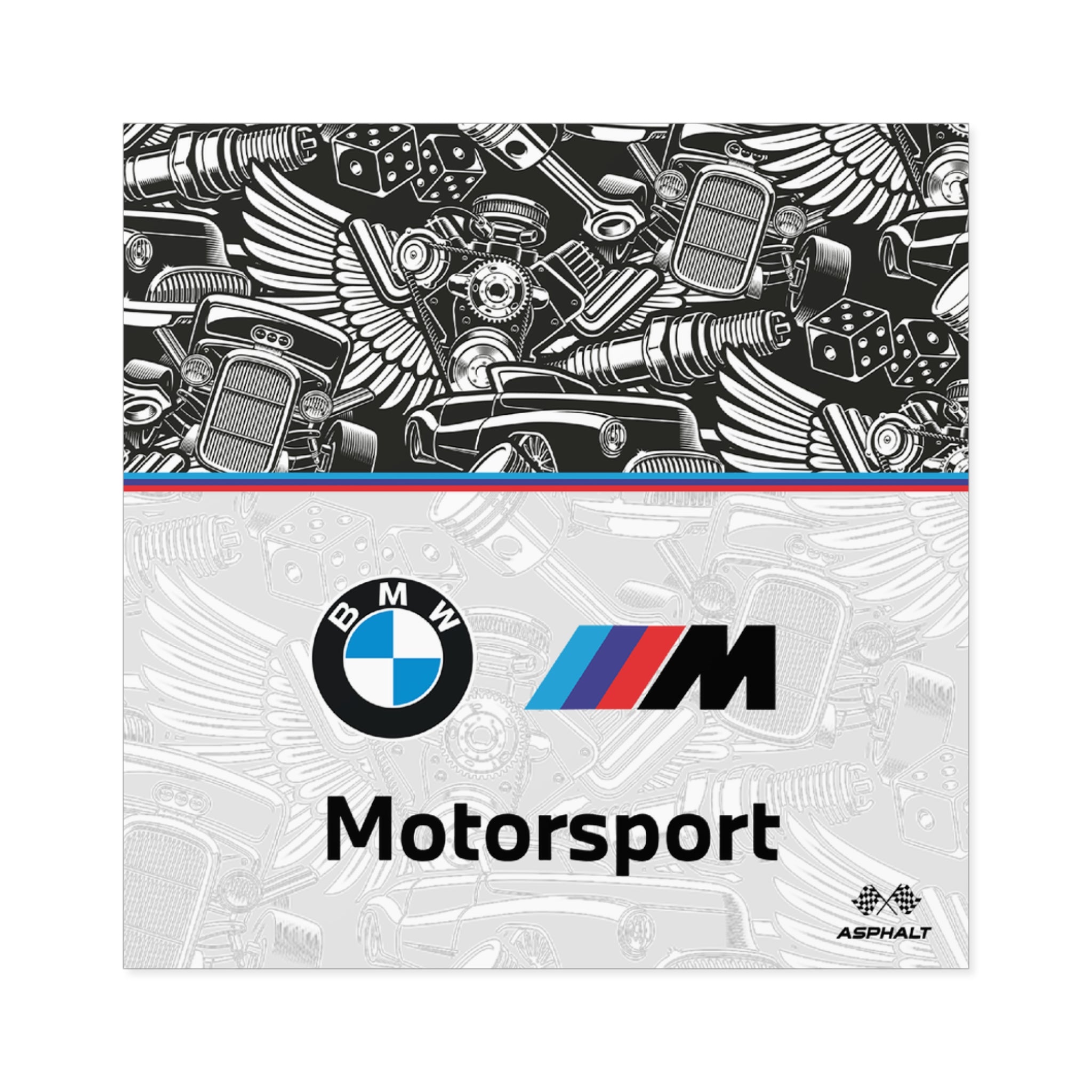 BMW Square Stickers - 01BSTR011