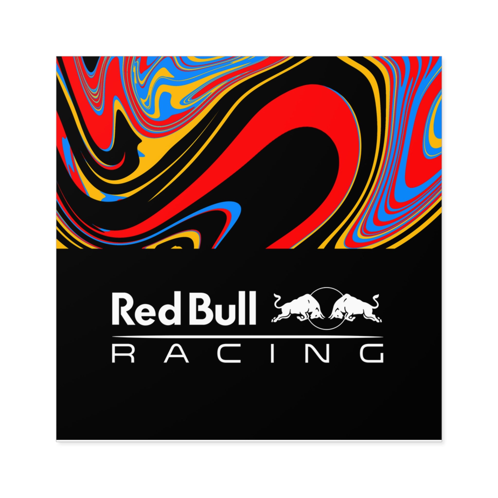 Red Bull Square Stickers - 0FRSTR03