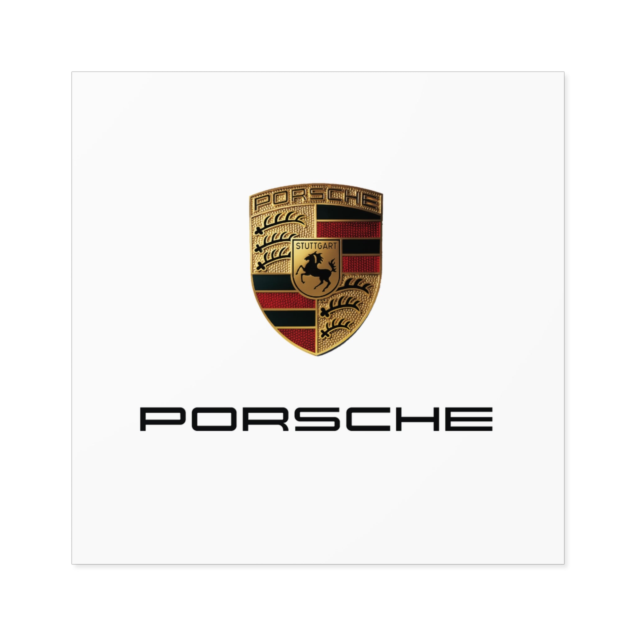 Porsche Square Stickers - 01PSTR02