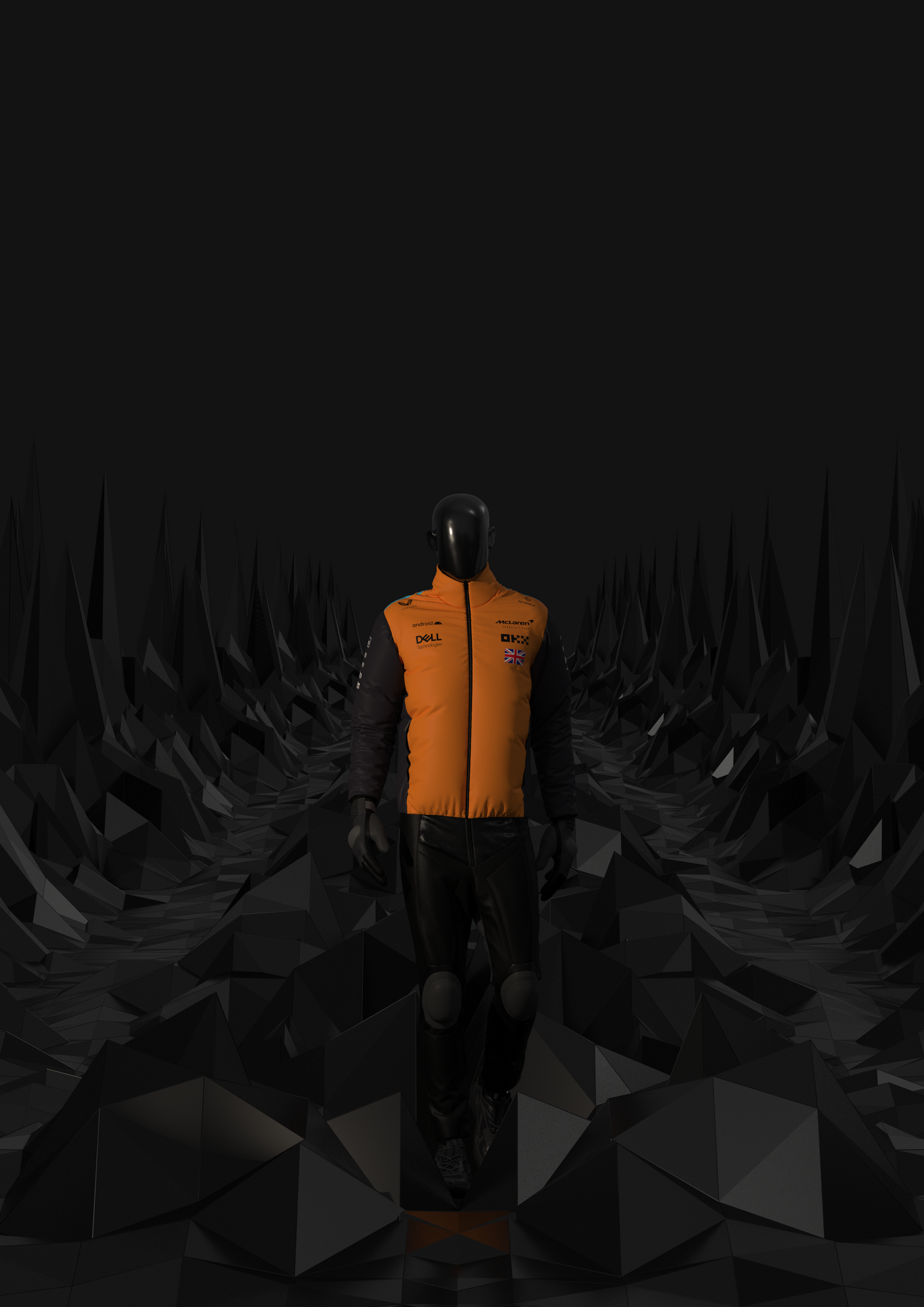 Mclaren F1 Jacket - Team 2024 - Orange * Black