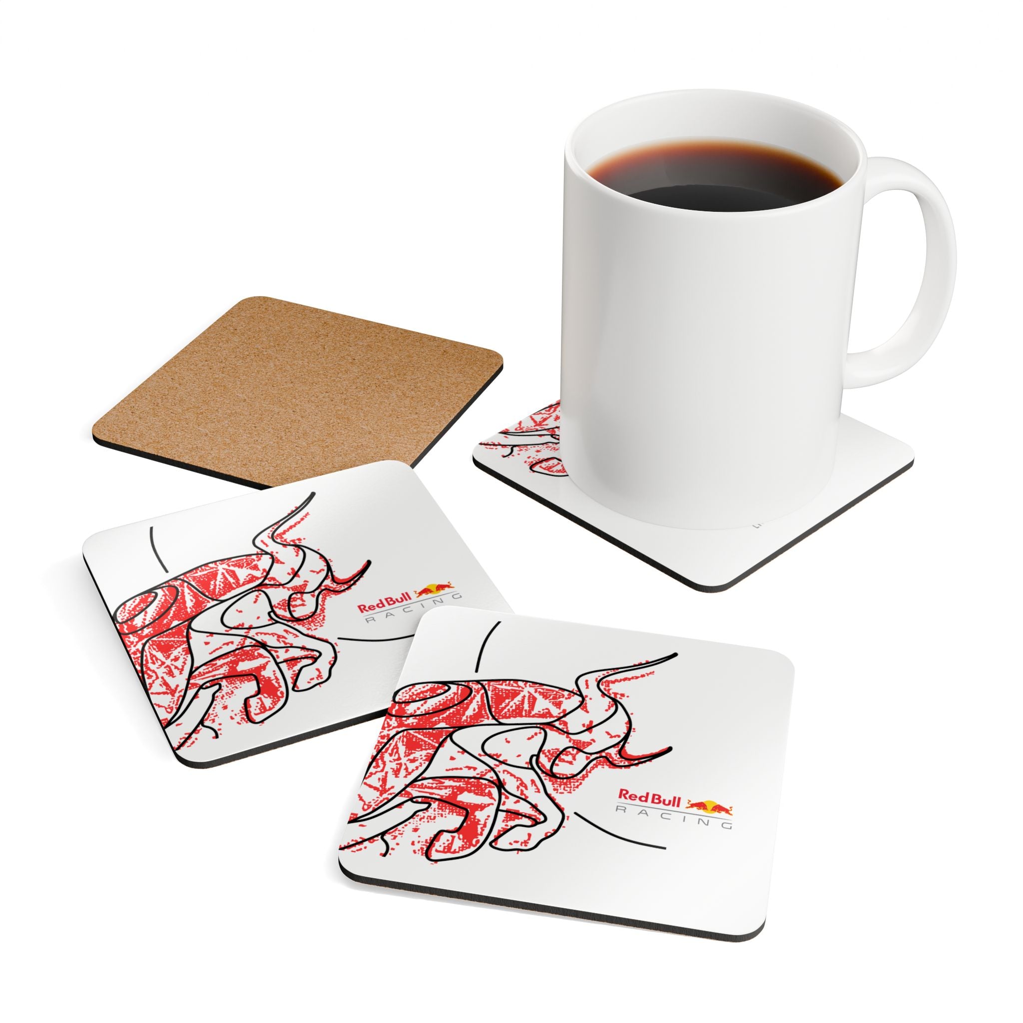 Corkwood Coaster Set - RED BULL 0FRCSR09