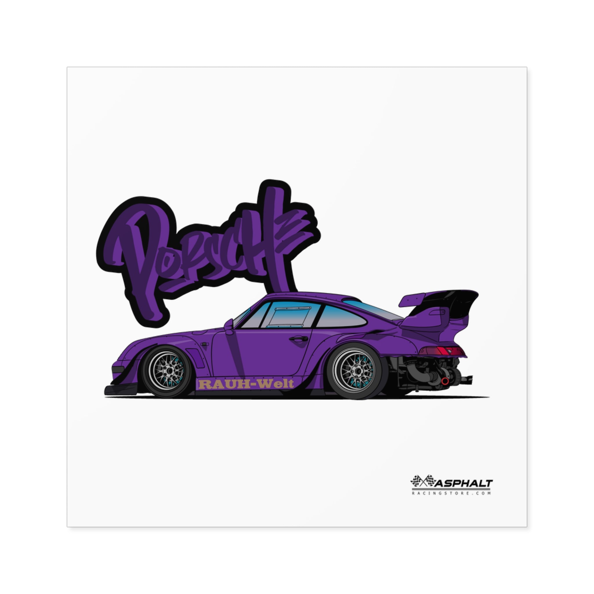 Porsche 911 RAUH - Welt - 04 Stickers