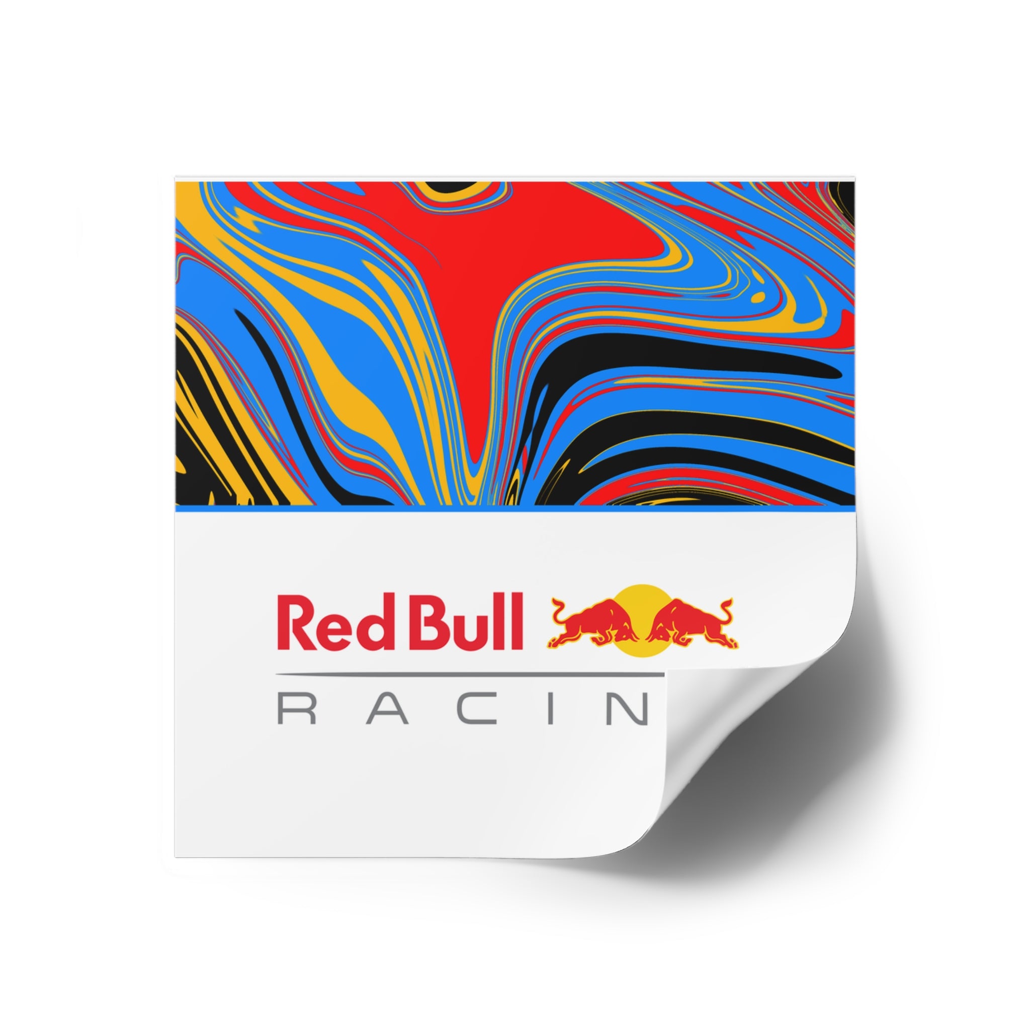 Red Bull Square Stickers - 0FRSTR02