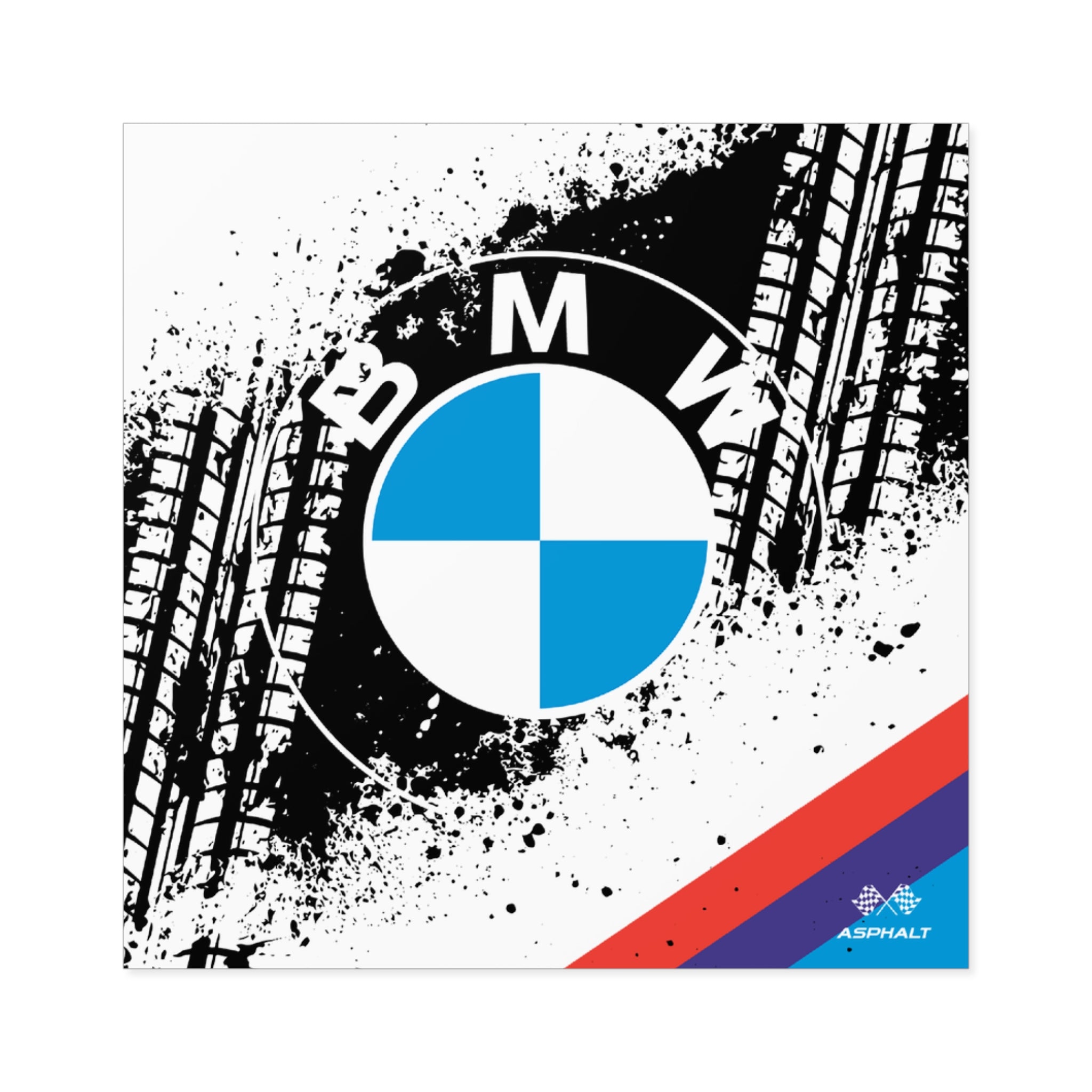 BMW Square Stickers - 01BSTR01