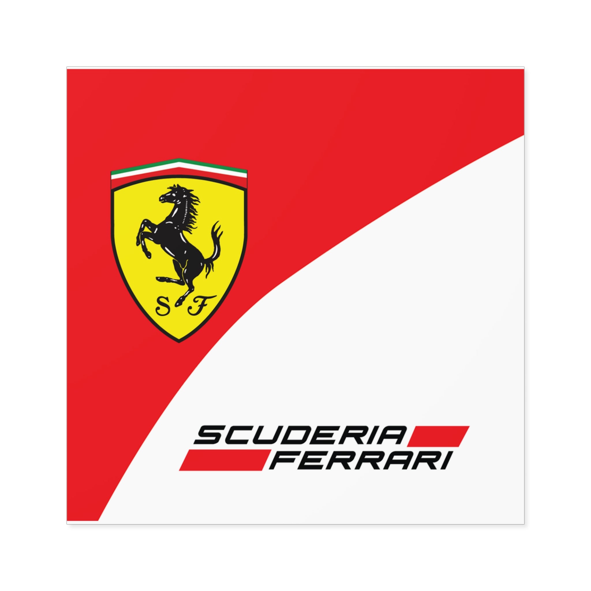 Ferrari Square Stickers - 02FSTR01