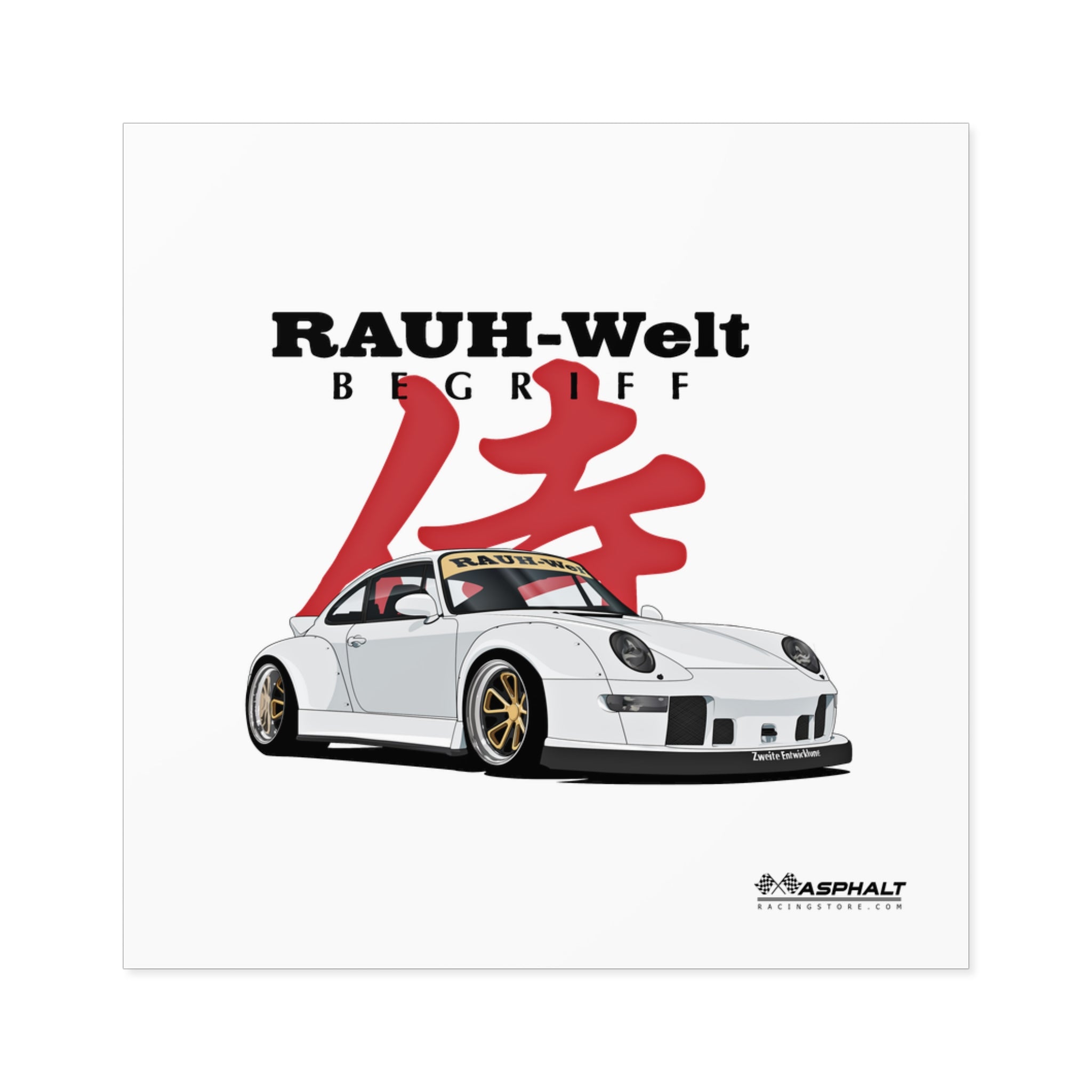 Porsche 911 RAUH - Welt - 03 Stickers