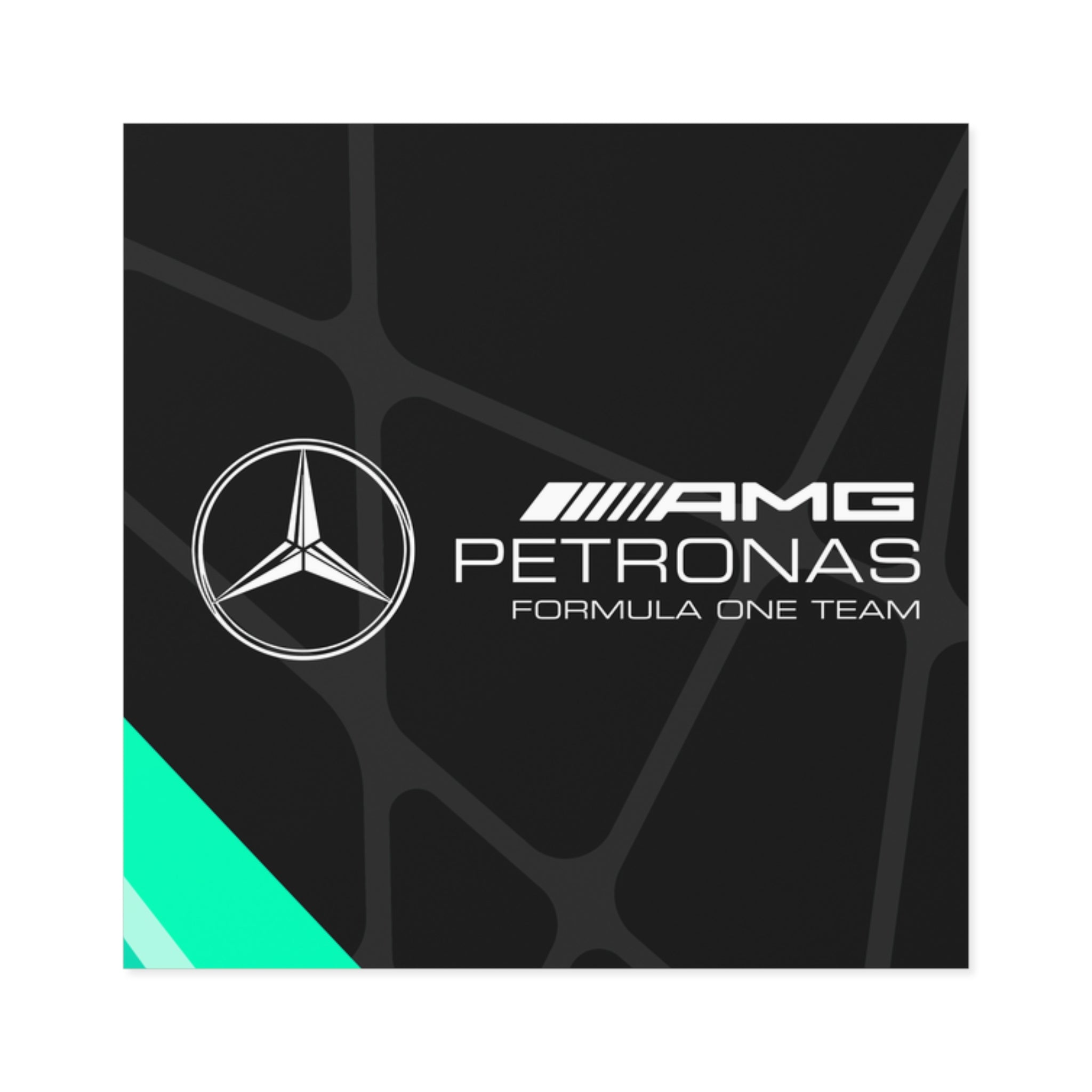 Mercedes Square Stickers - 01MSTR02