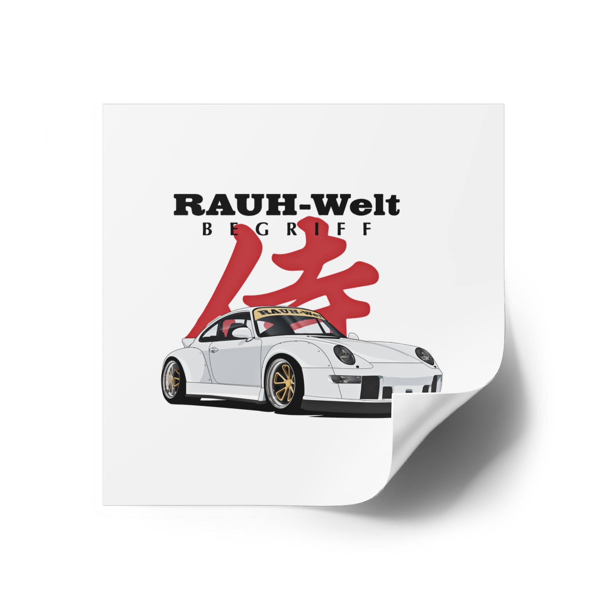 Porsche 911 RAUH - Welt - 03 Stickers