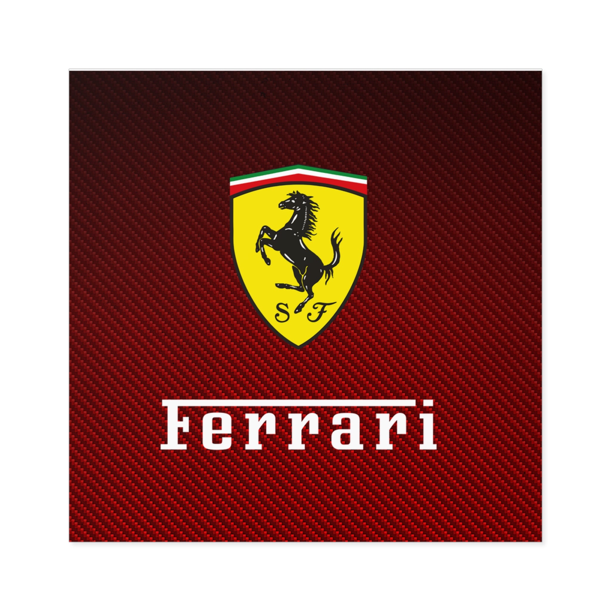 Ferrari Square Stickers - 02FSTR05