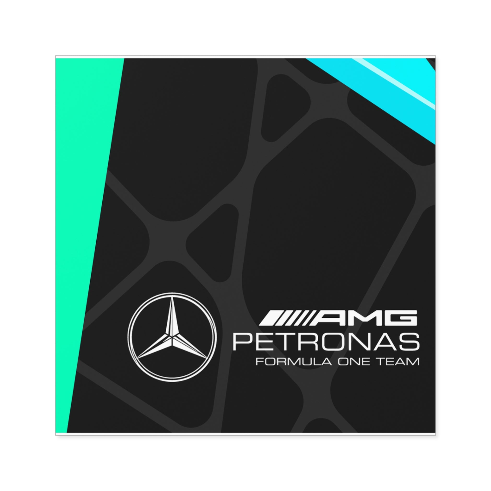 Mercedes Square Stickers - 01MSTR05