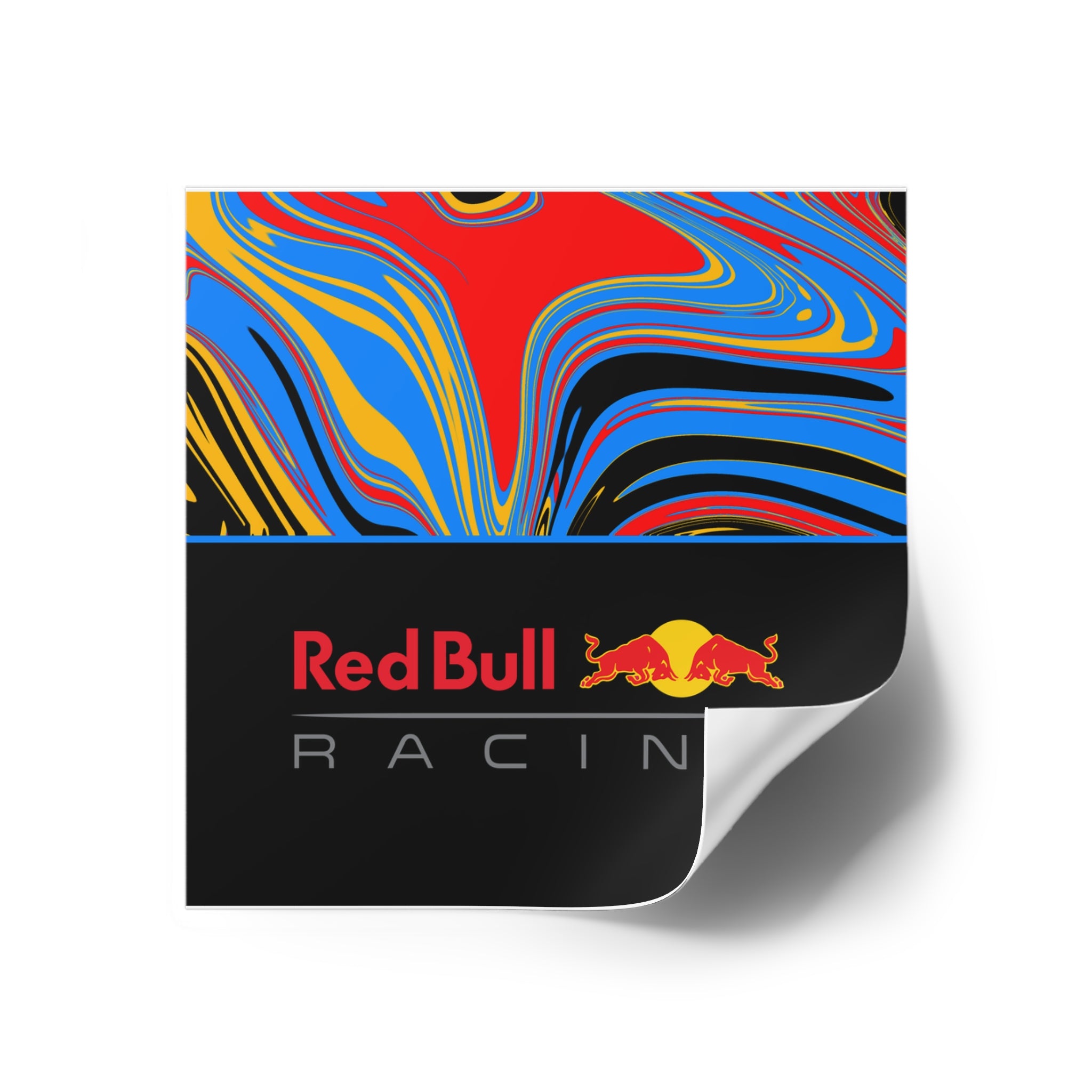 Red Bull Square Stickers - 0FRSTR01