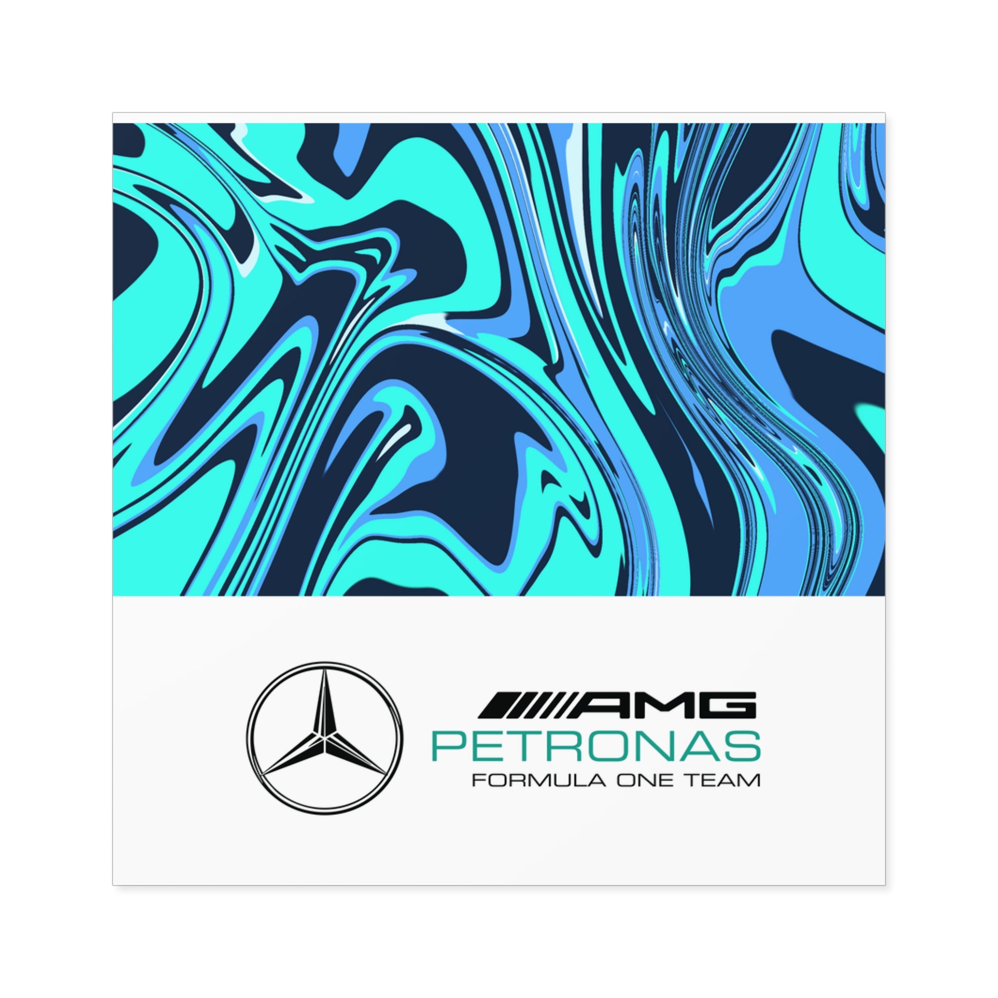 Mercedes Square Stickers - 01MSTR01