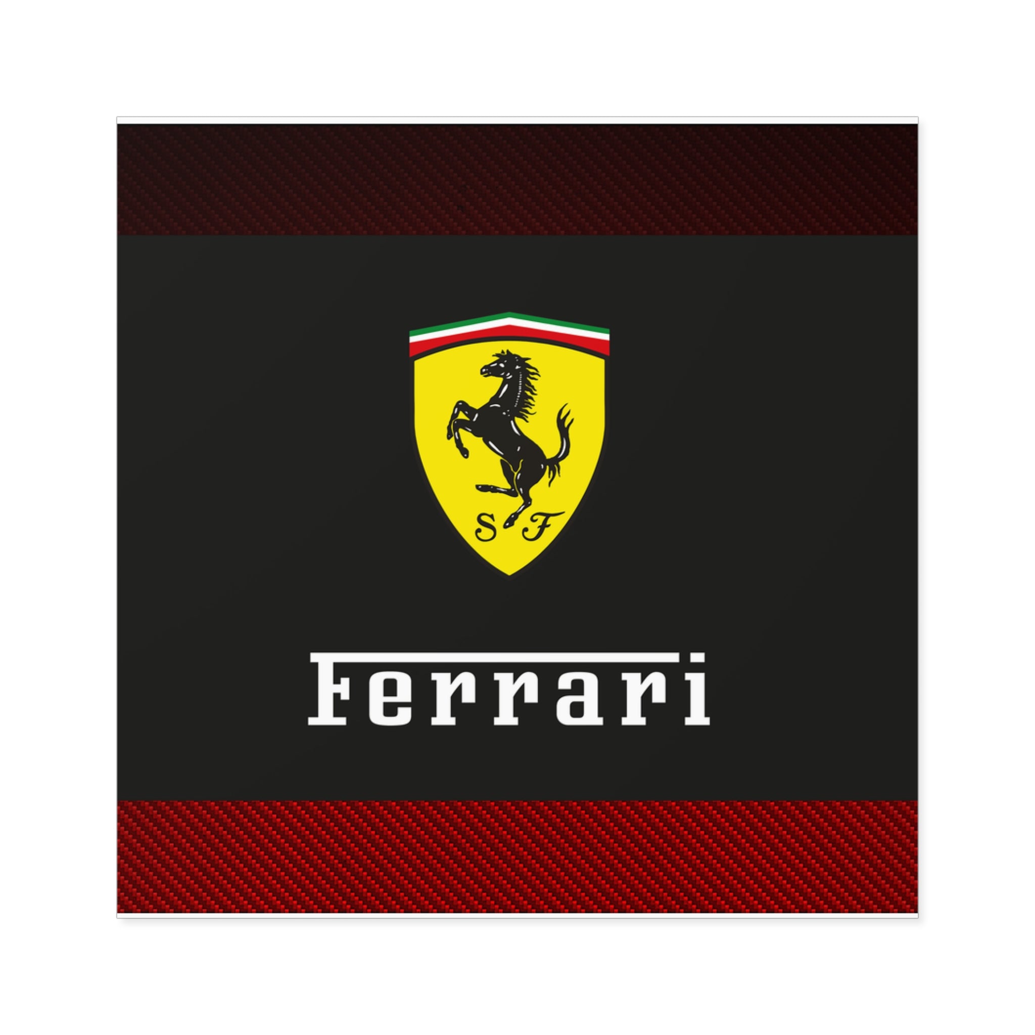 Ferrari Square Stickers - 02FSTR06