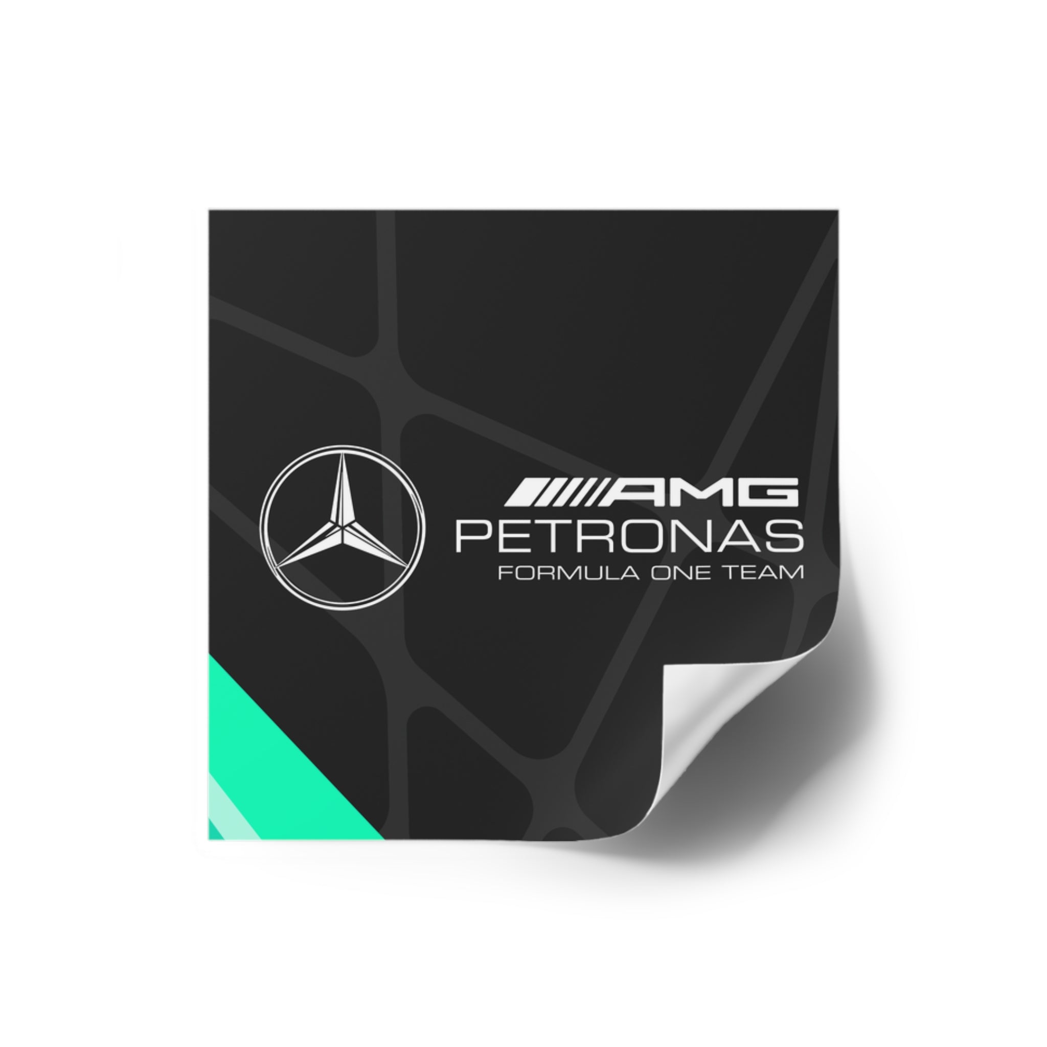 Mercedes Square Stickers - 01MSTR02