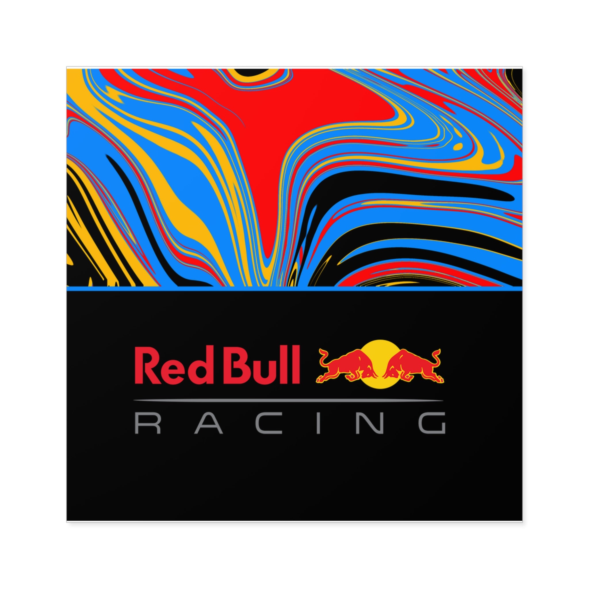 Red Bull Square Stickers - 0FRSTR01