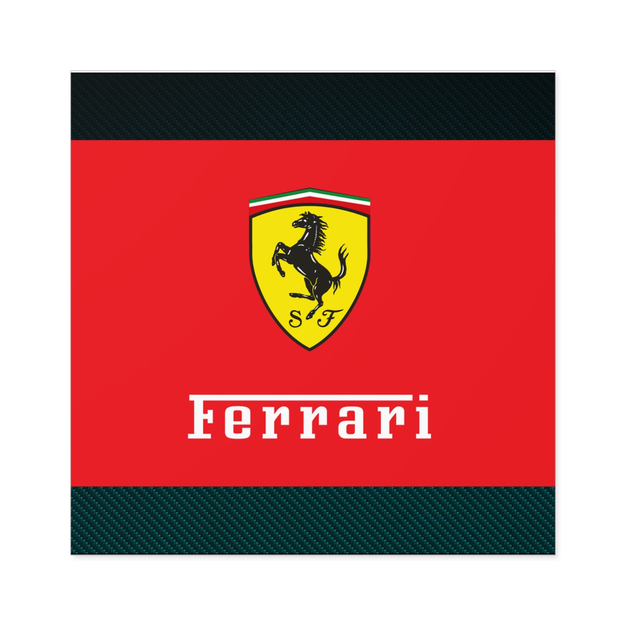 Ferrari Square Stickers - 02FSTR04