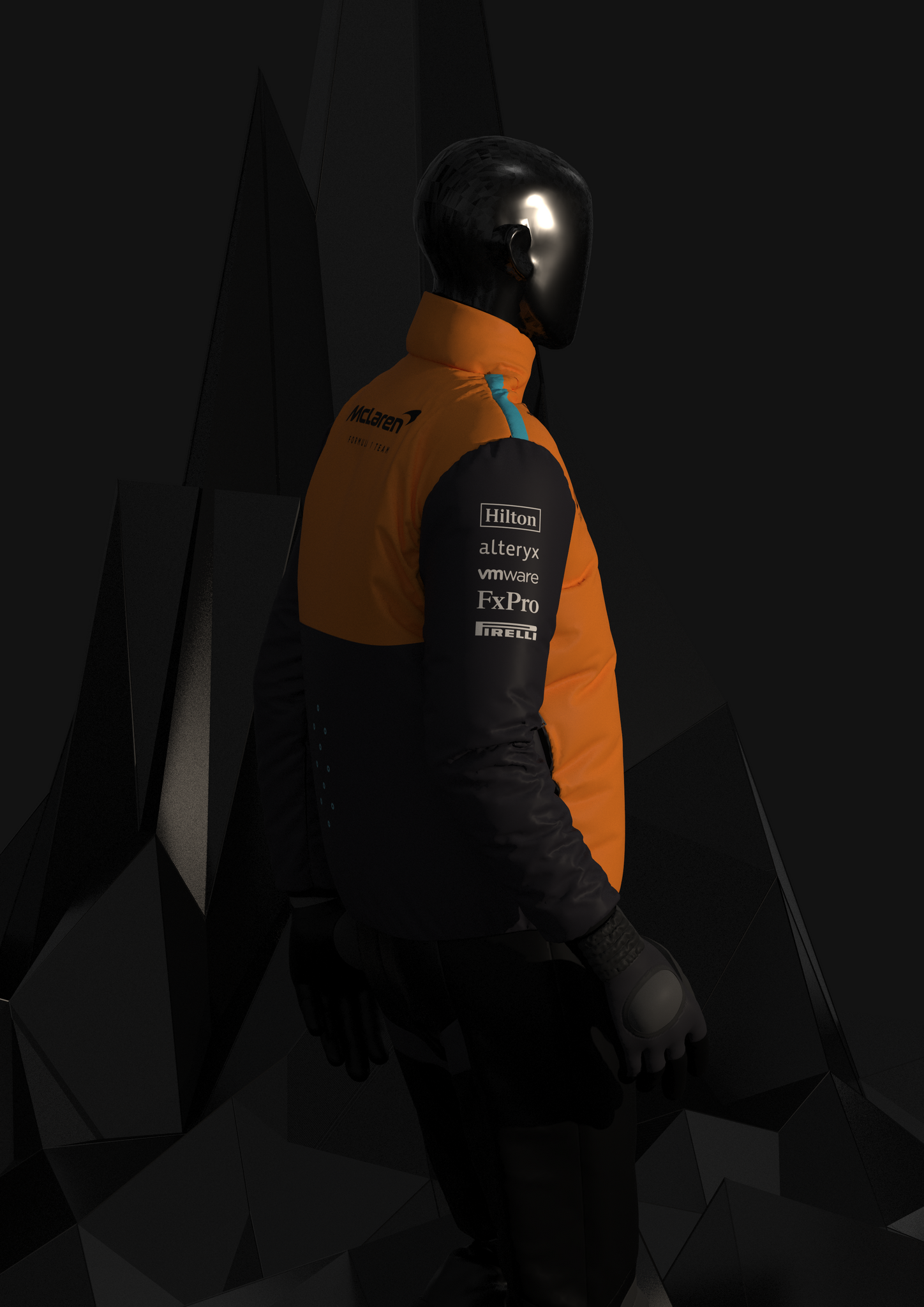 Mclaren F1 Jacket - Team 2024 - Orange * Black